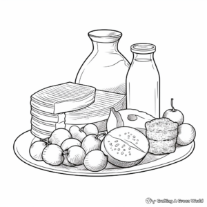 Dairy Products Coloring Pages for Kids 4
