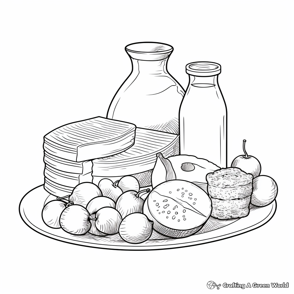 Dairy Products Coloring Pages for Kids 4