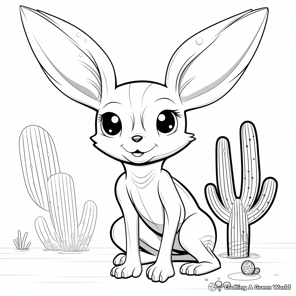Dazzling Jerboa Coloring Pages 4