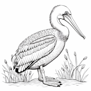 Decorative Australian Pelican Coloring Pages 3