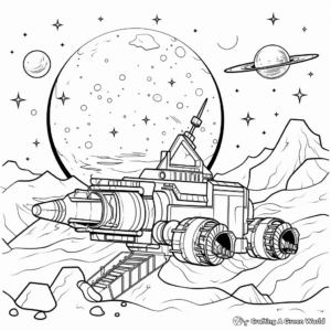 Deep Space Galaxy Coloring Pages for Adults 3