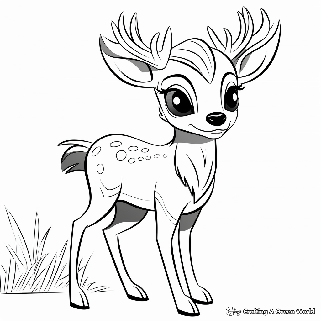 Deerling In The Wild Coloring Pages 2