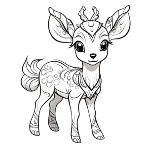 Deerling In The Wild Coloring Pages 4