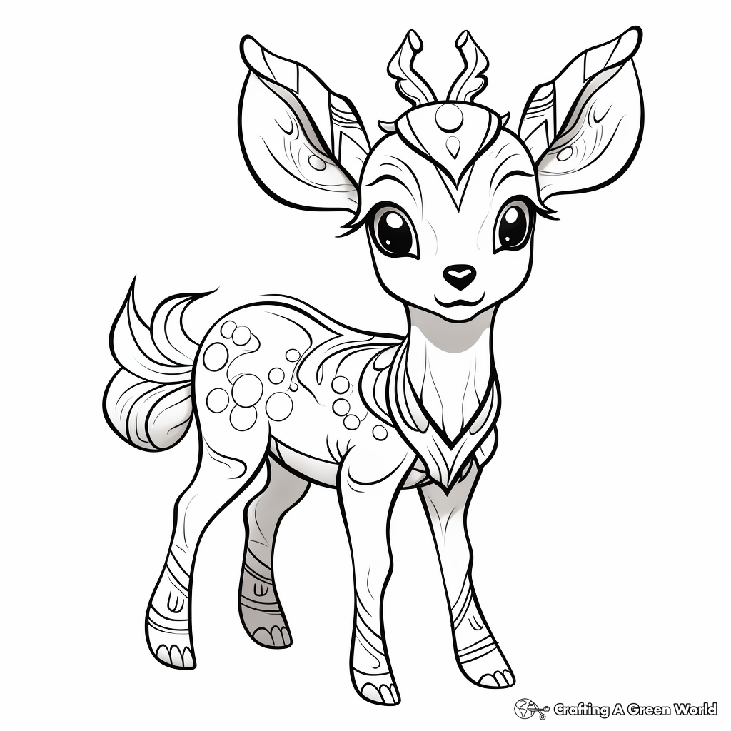 Deerling In The Wild Coloring Pages 4
