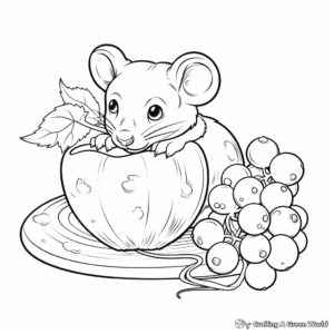 Delicious Blueberry Coloring Pages 3