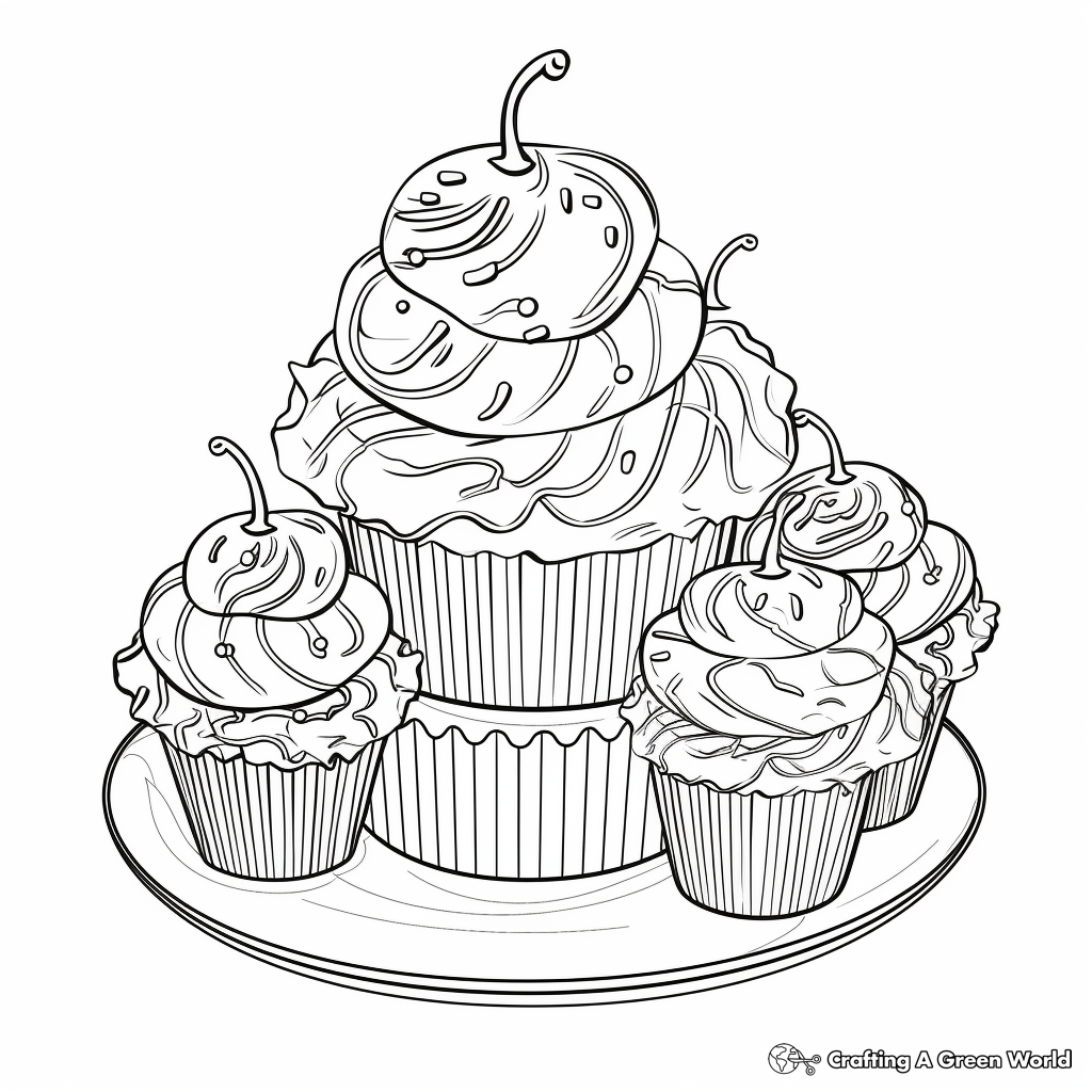 Delicious Chocolate Ice Cream Cone Coloring Pages 4