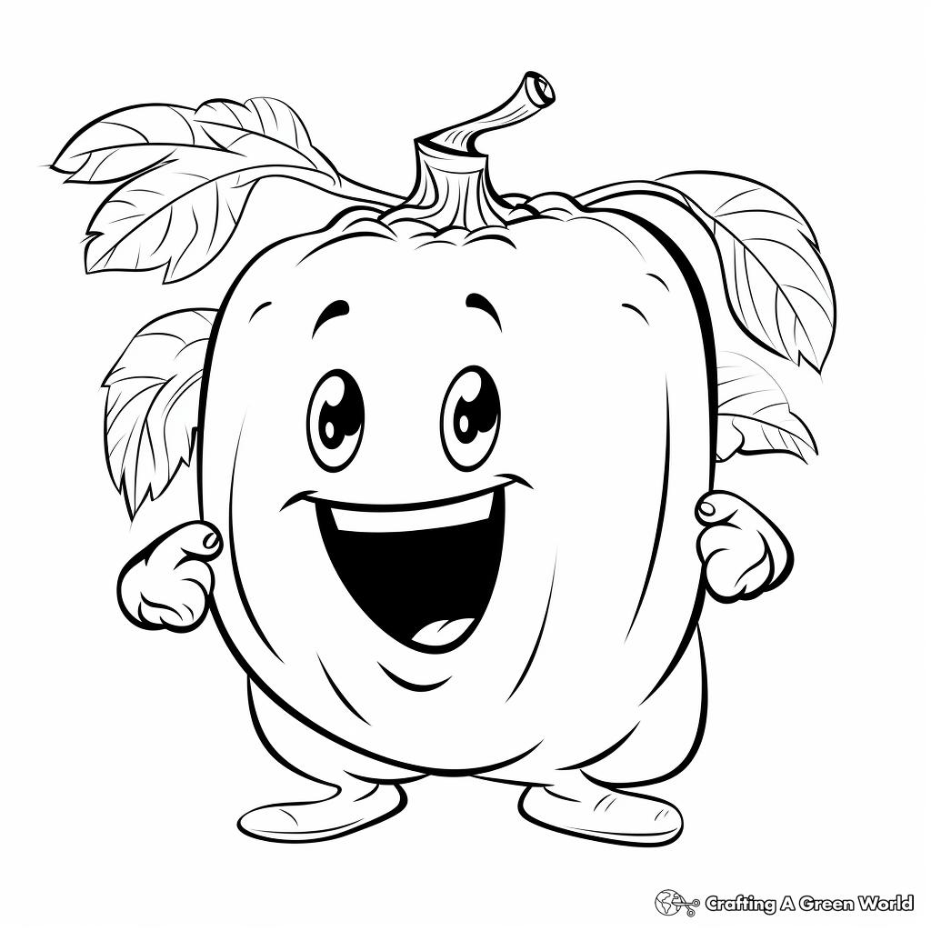 Delicious Habanero Pepper Coloring Pages 1