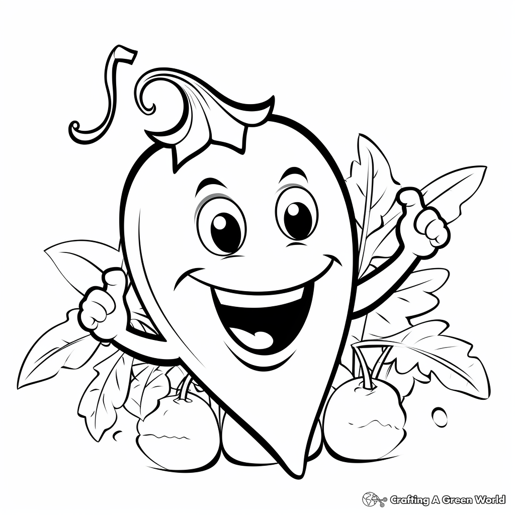 Delicious Habanero Pepper Coloring Pages 2