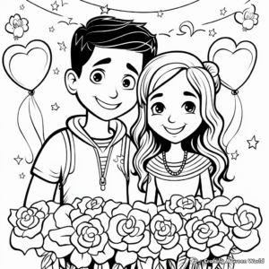 Delightful "Happy 10 Years Anniversary" Coloring Pages 2