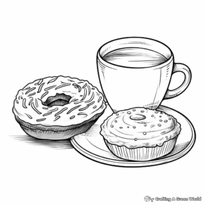 Delightful Cappuccino Coloring Pages 1