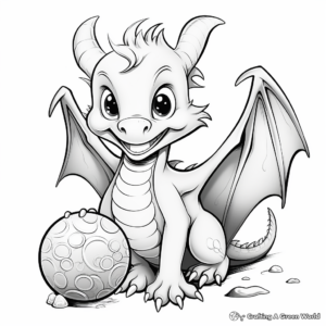Delightful Dragon Printable Coloring Pages 2