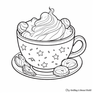 Delightful Hot Cocoa Coloring Pages 3