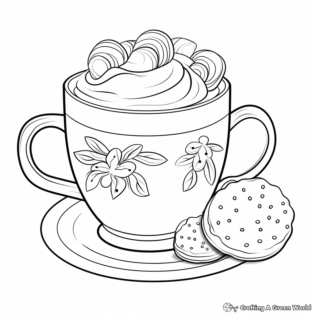 Delightful Hot Cocoa Coloring Pages 4