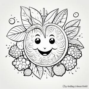 Delightful 'Joy' Fruit of the Spirit Coloring Pages 2