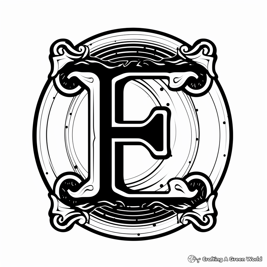 Delightful Lowercase Letter E Coloring Pages 3