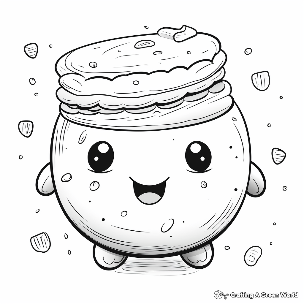 Delightful Macaron Coloring Pages 1
