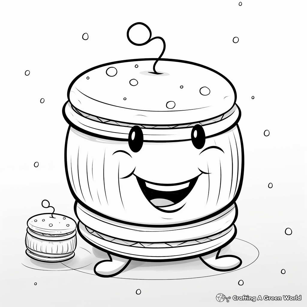 Delightful Macaron Coloring Pages 4