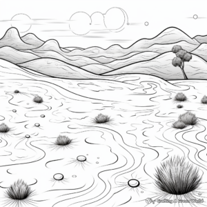 Desert Landscape Coloring Pages 3