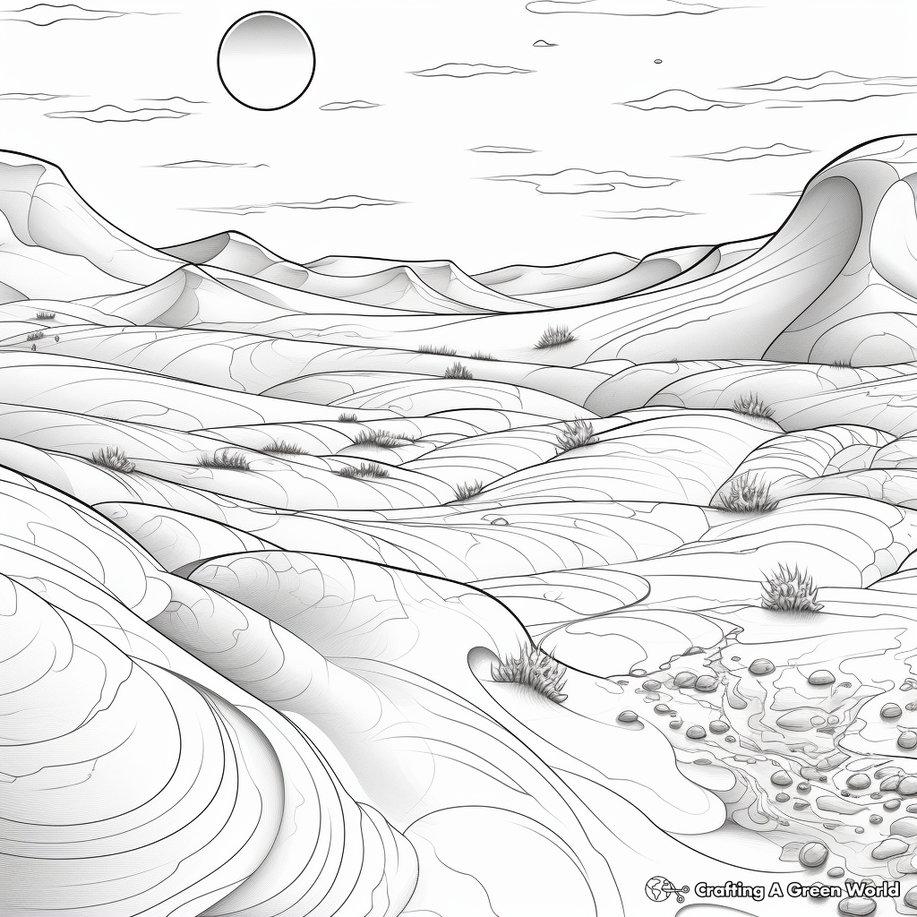 Desert Landscape Coloring Pages 4