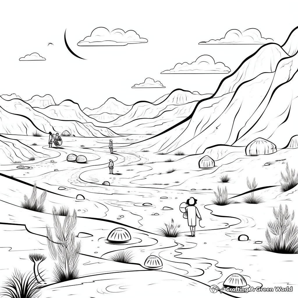 Desert Life Coloring Sheets 3