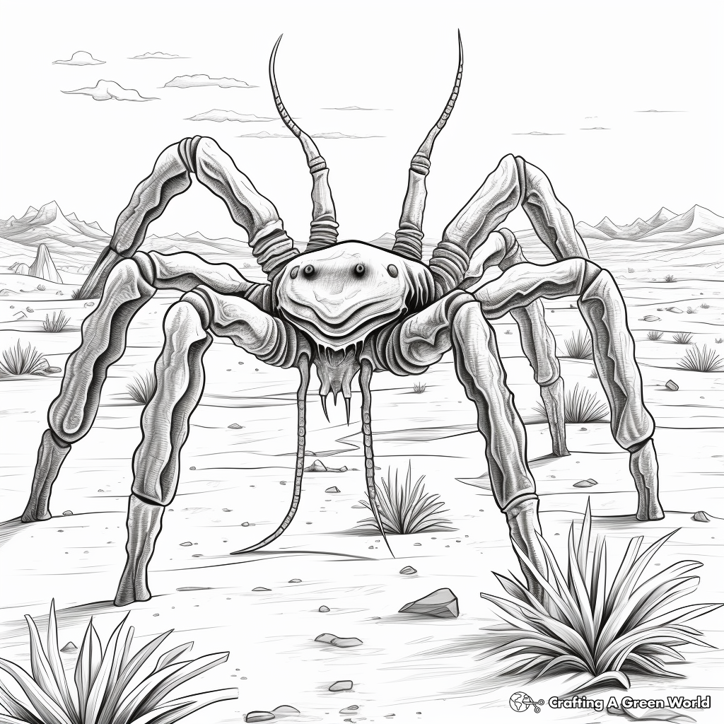 Desert Tarantula Coloring Pages for Thrills 1