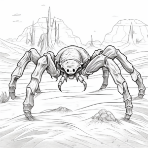 Desert Tarantula Coloring Pages for Thrills 3