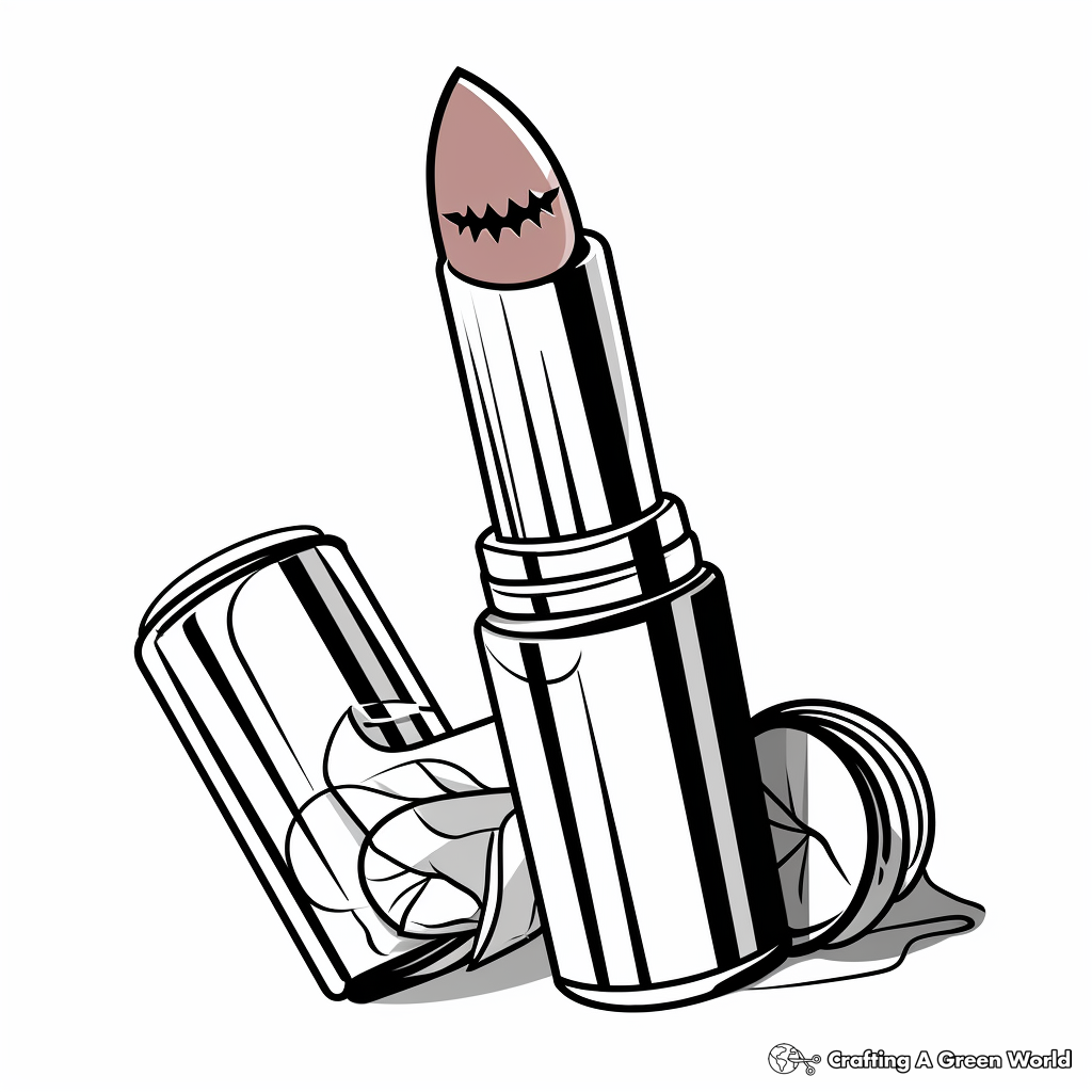 Designer Brand Lipstick Coloring Pages 2