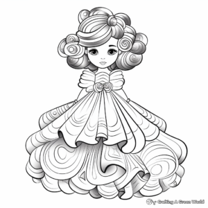 Designer Dress Coloring Pages: Couture Creations 4