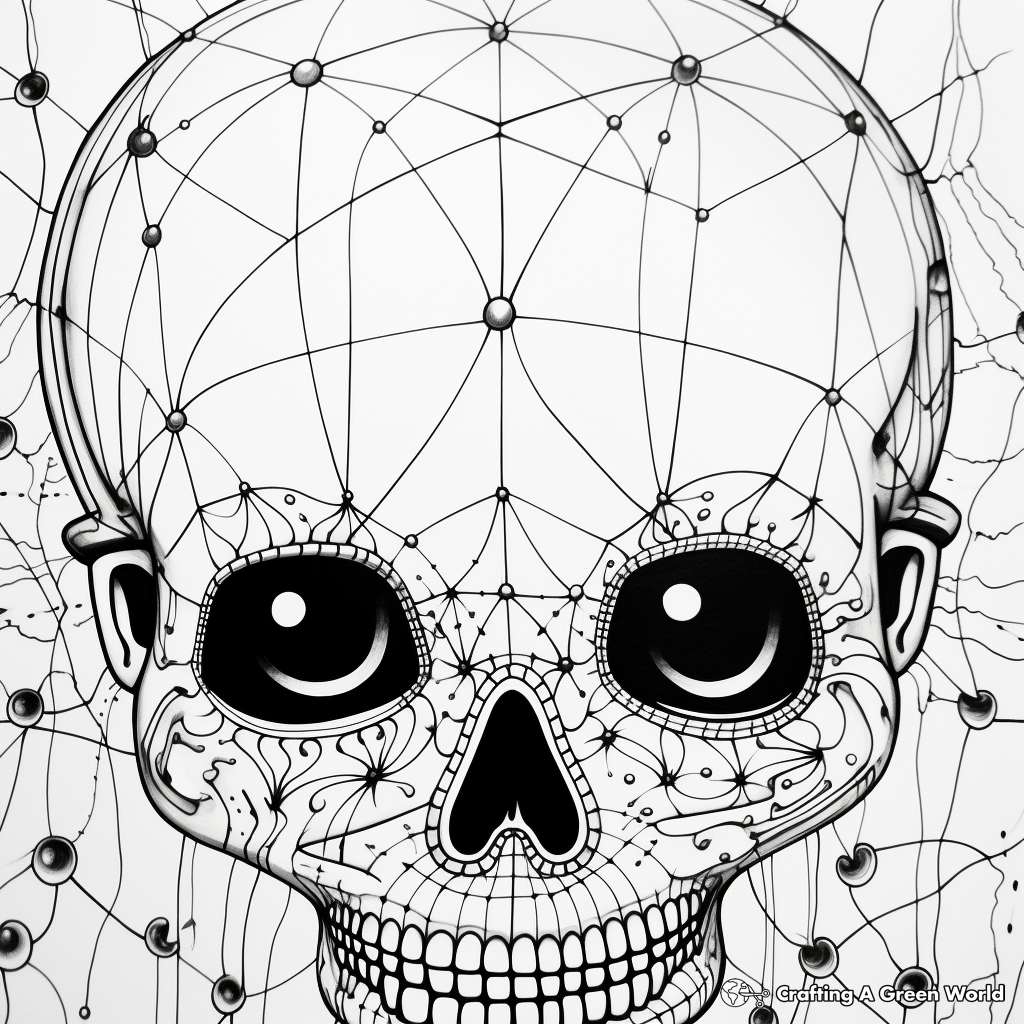 Detail-Rich Sugar Skull Coloring Pages for Adults 1