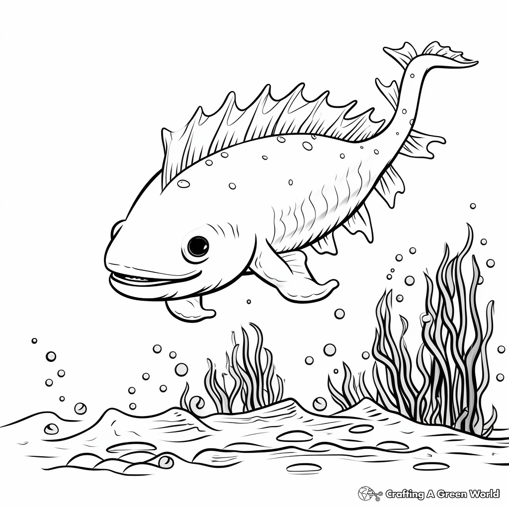Detailed Adult Axolotl Coloring Pages 1