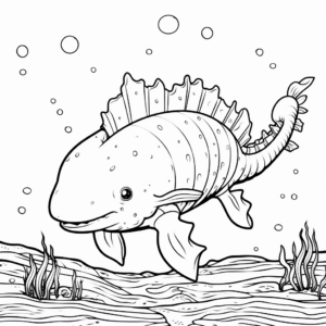 Detailed Adult Axolotl Coloring Pages 3