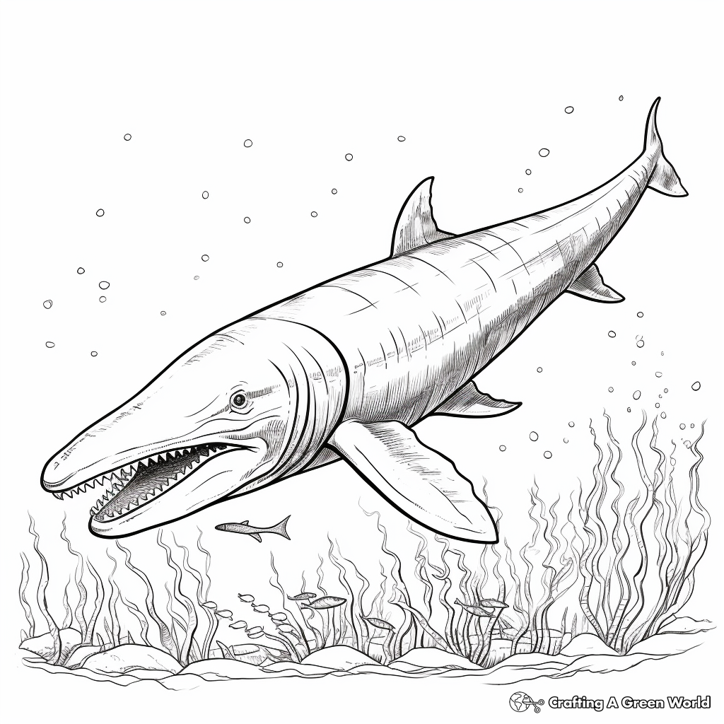 Detailed Adult Blue Whale Coloring Pages 2