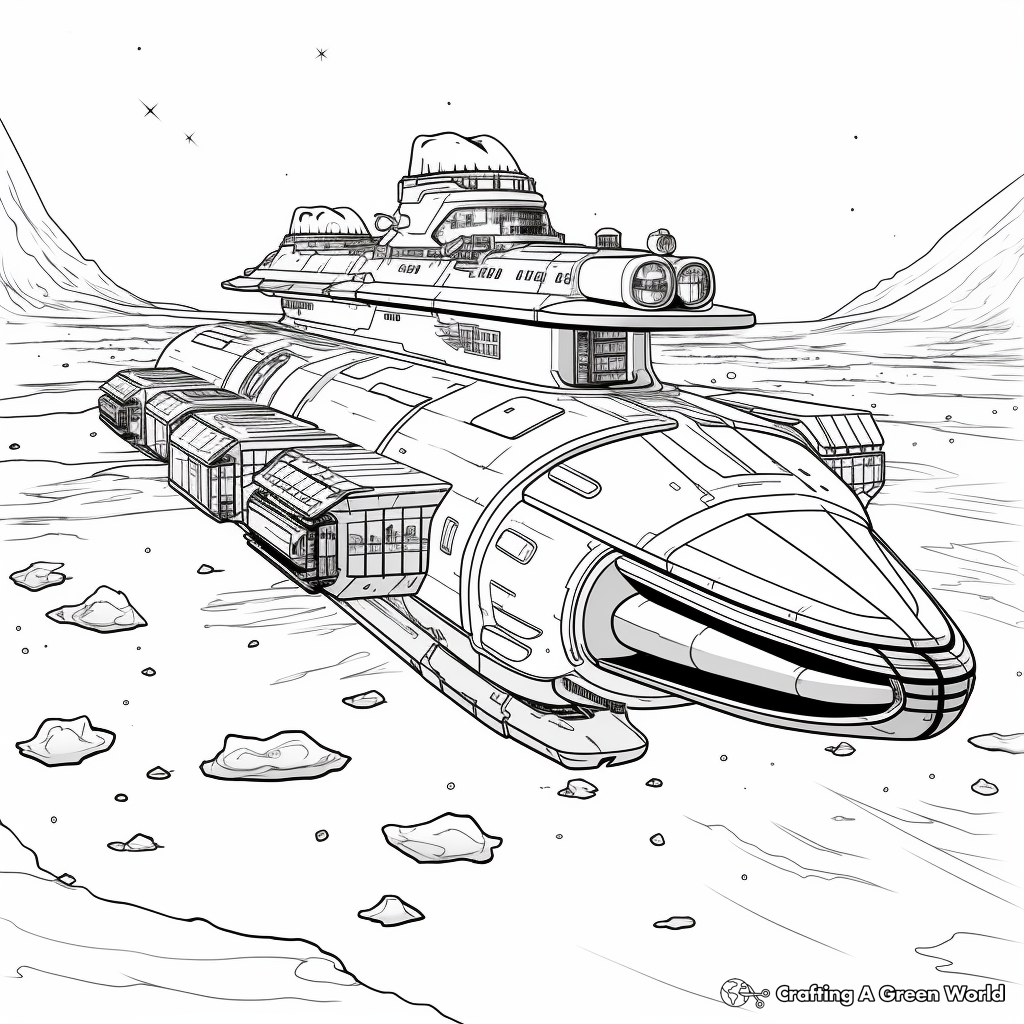 Detailed Andromeda Galaxy Coloring Pages 2