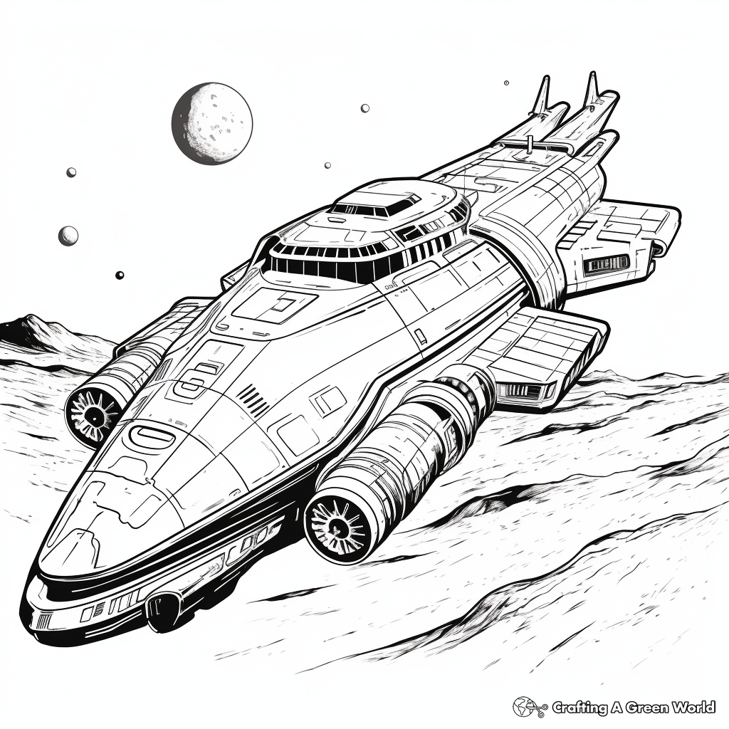 Detailed Andromeda Galaxy Coloring Pages 3