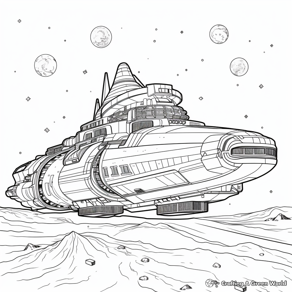 Detailed Andromeda Galaxy Coloring Pages 4