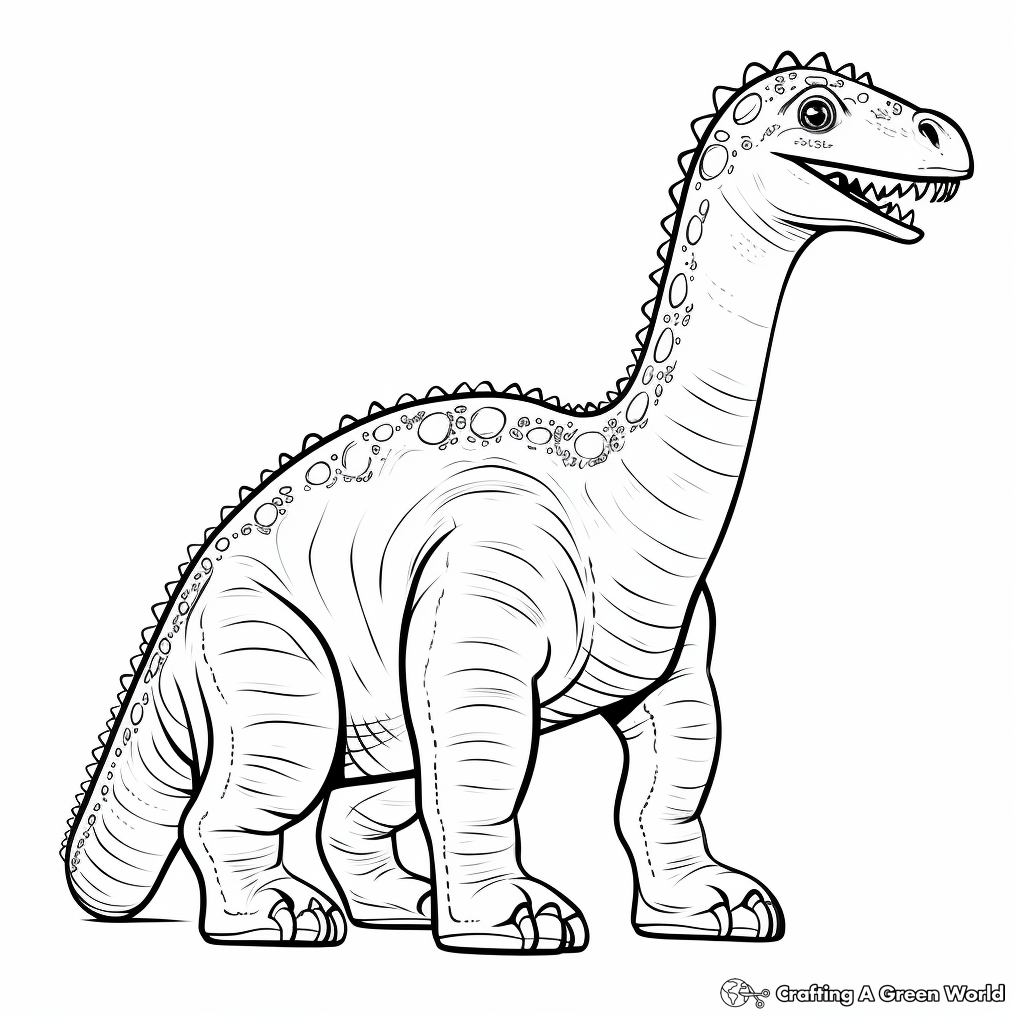 Detailed Apatosaurus Coloring Pages for Experts 3