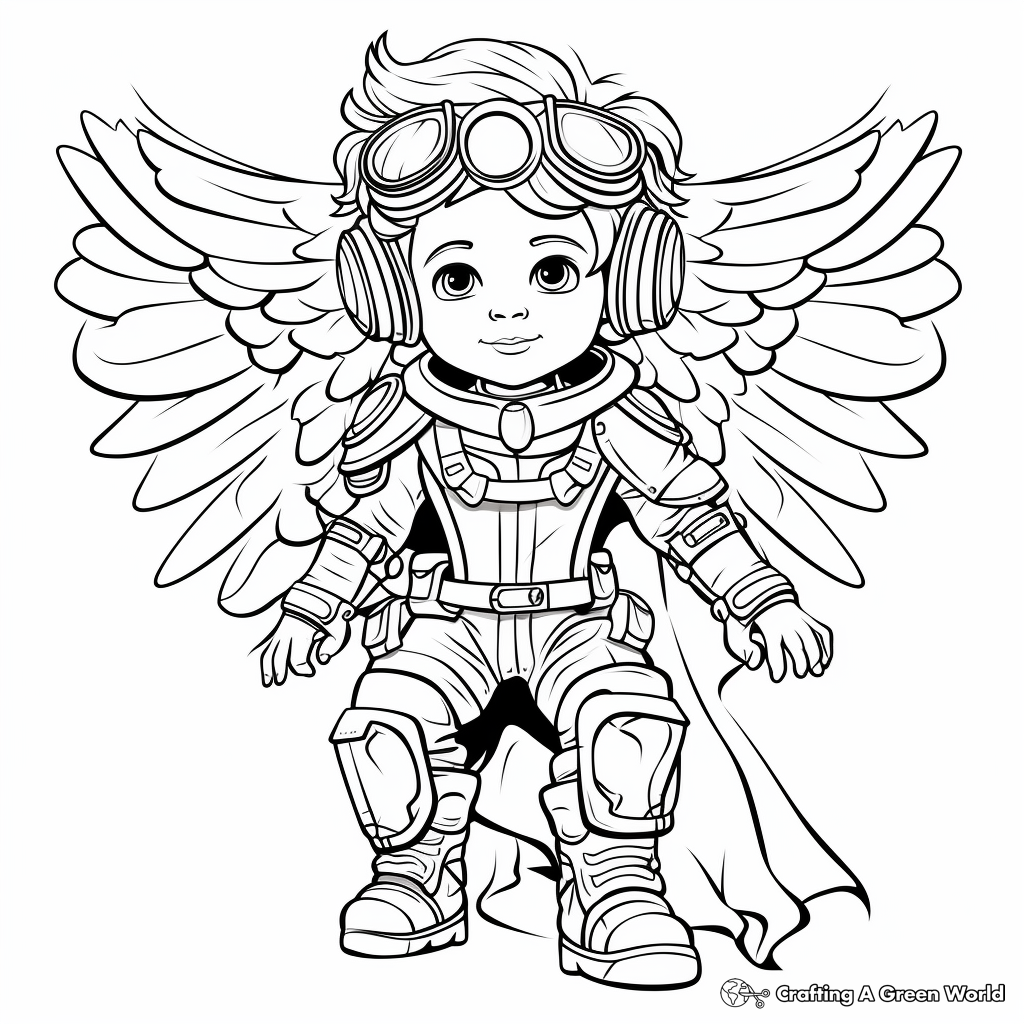 Detailed April Fools Costume Coloring Pages 1