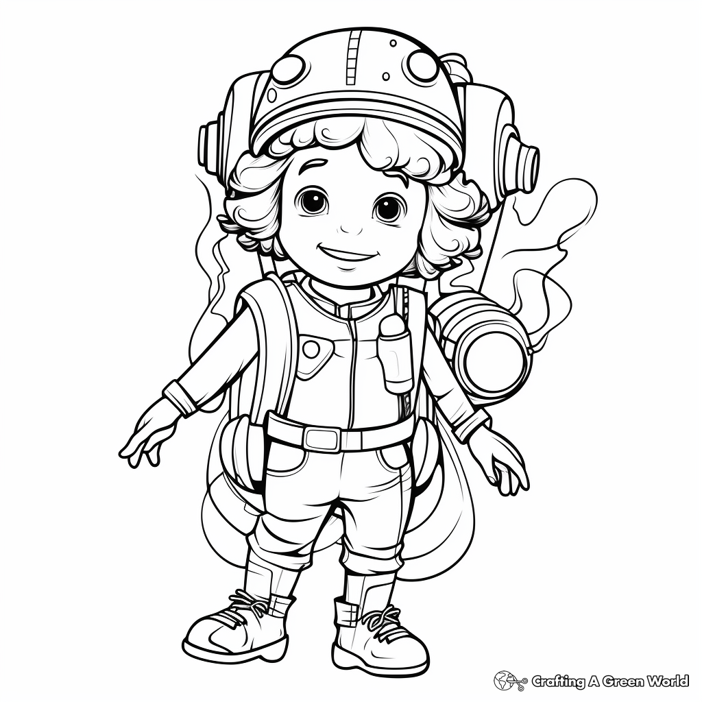Detailed April Fools Costume Coloring Pages 4