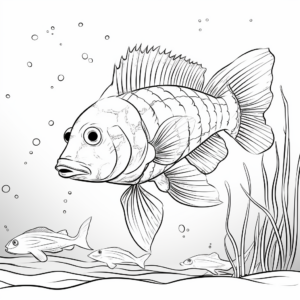 Detailed Arctic Shrimp Coloring Pages for Adults 1