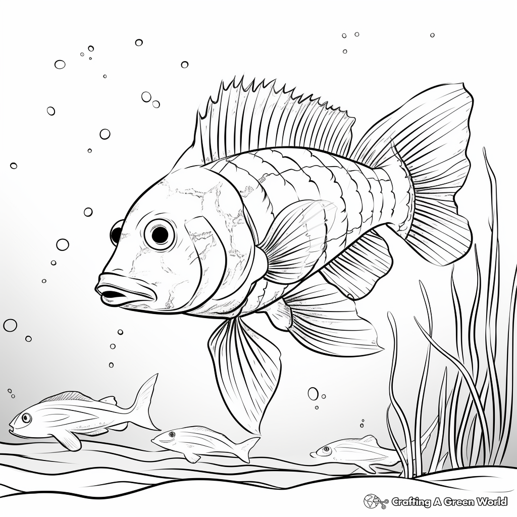 Detailed Arctic Shrimp Coloring Pages for Adults 1