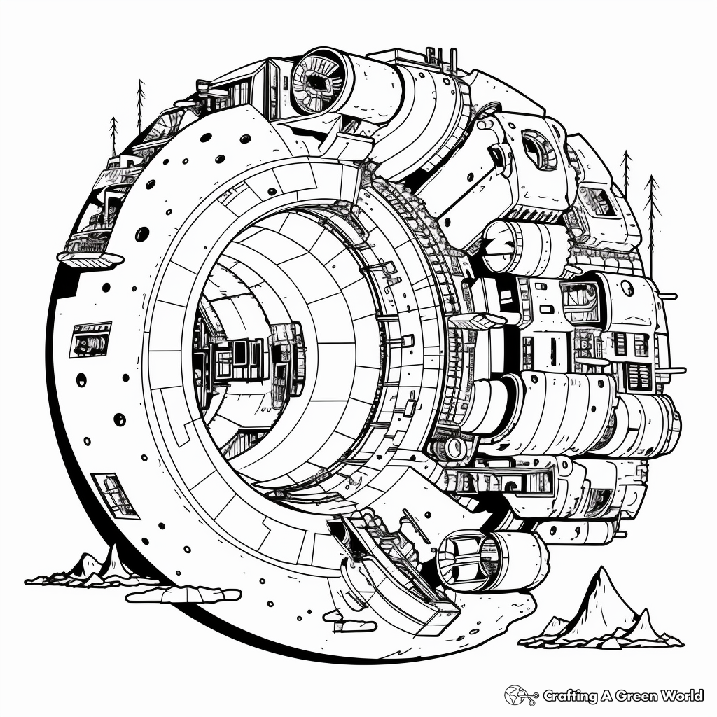 Detailed Black Hole Coloring Pages 2