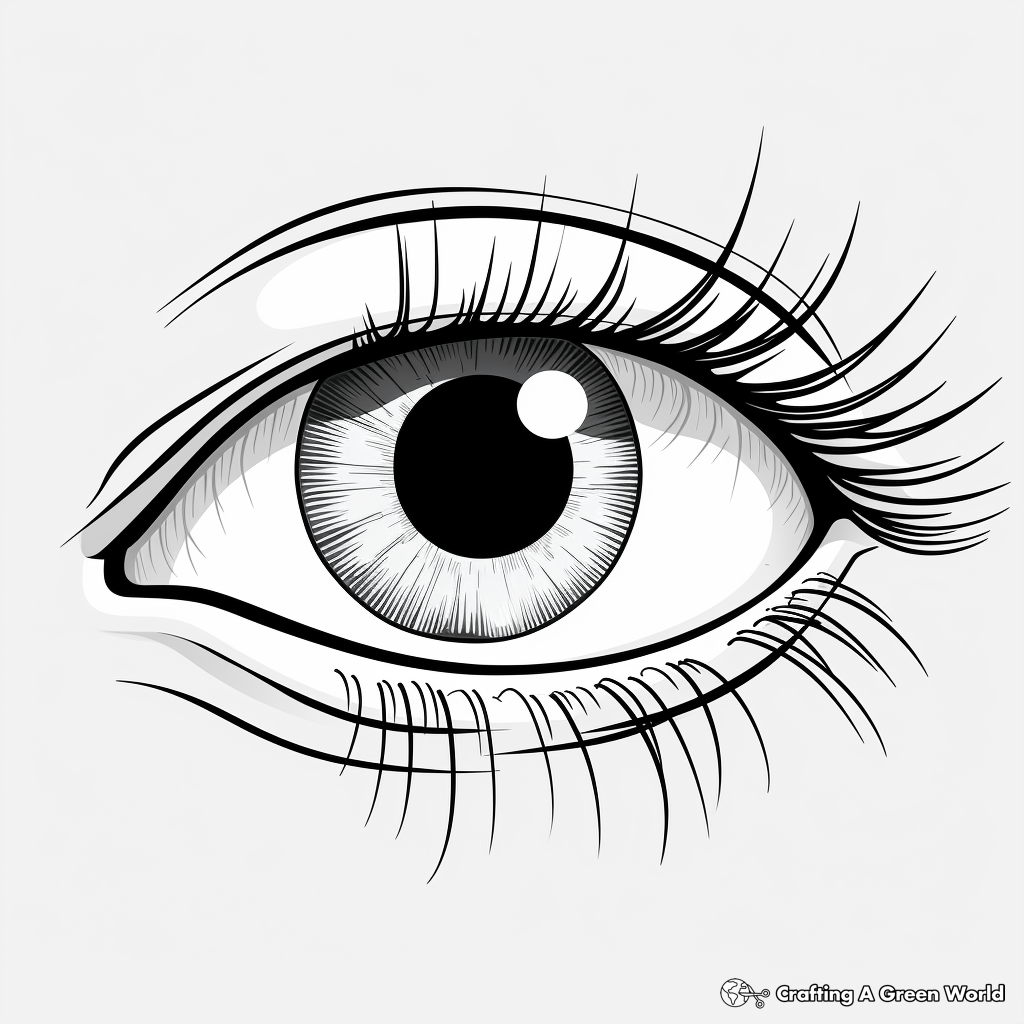 Detailed Blue Eye Coloring Pages 3