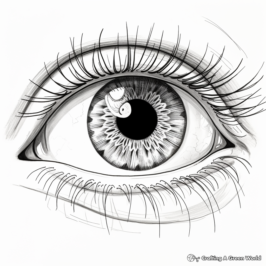 Detailed Blue Eye Coloring Pages 4