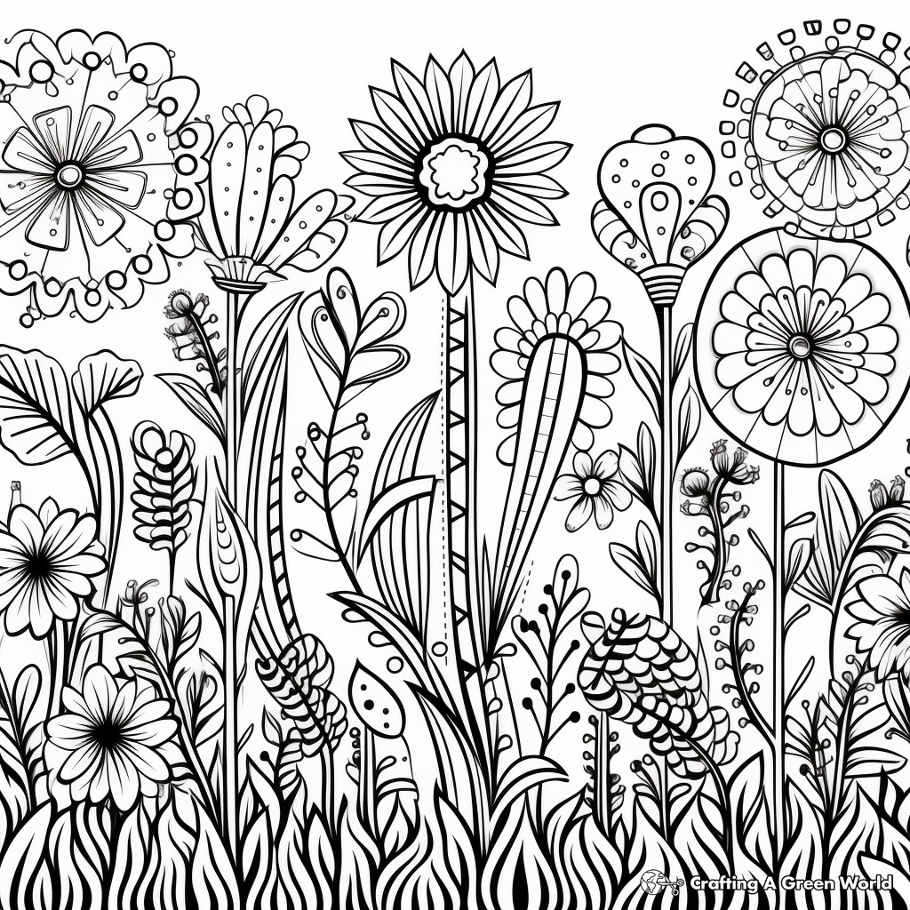 Detailed Bohemian Pattern Coloring Pages for Adults 2