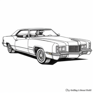 Detailed Cadillac Eldorado Coloring Pages for Adults 1
