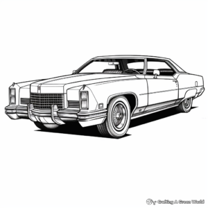 Detailed Cadillac Eldorado Coloring Pages for Adults 2