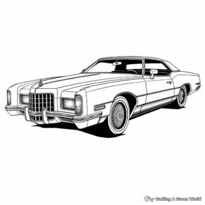 Detailed Cadillac Eldorado Coloring Pages for Adults 3
