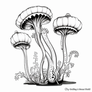 Detailed Carnivorous Plant Coloring Pages for Adults 1