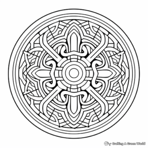 Detailed Celtic Mandala Coloring Pages for Adults 2