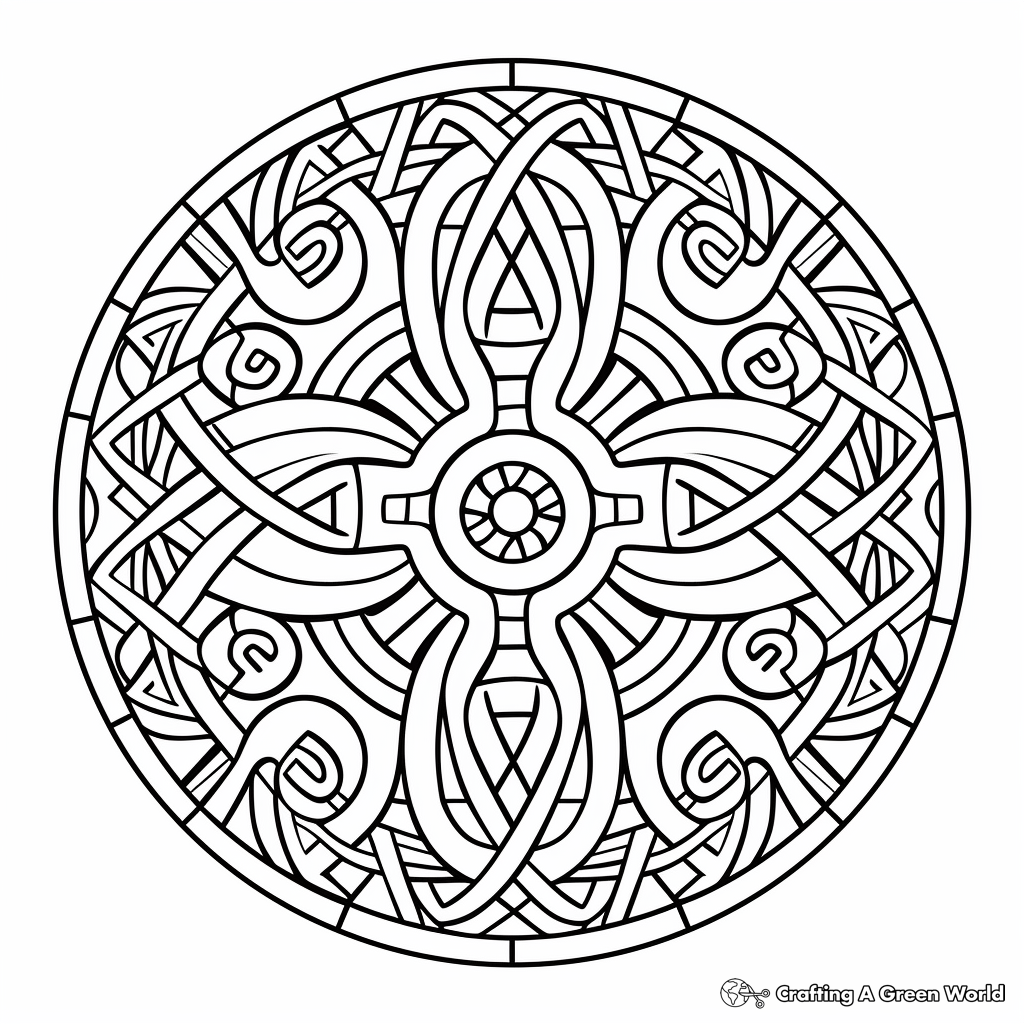 Detailed Celtic Mandala Coloring Pages for Adults 3